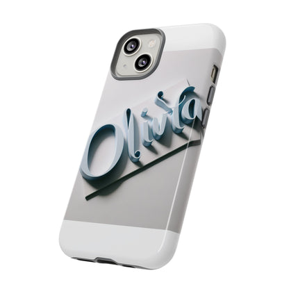 Vibrant 3D Blue Name Phone Case for Stylish Protection – Unique Accessory for Self-Expression Compatible with iPhone 13, 14, 15 & 16 – all models including Pro, Pro Max & Plus
