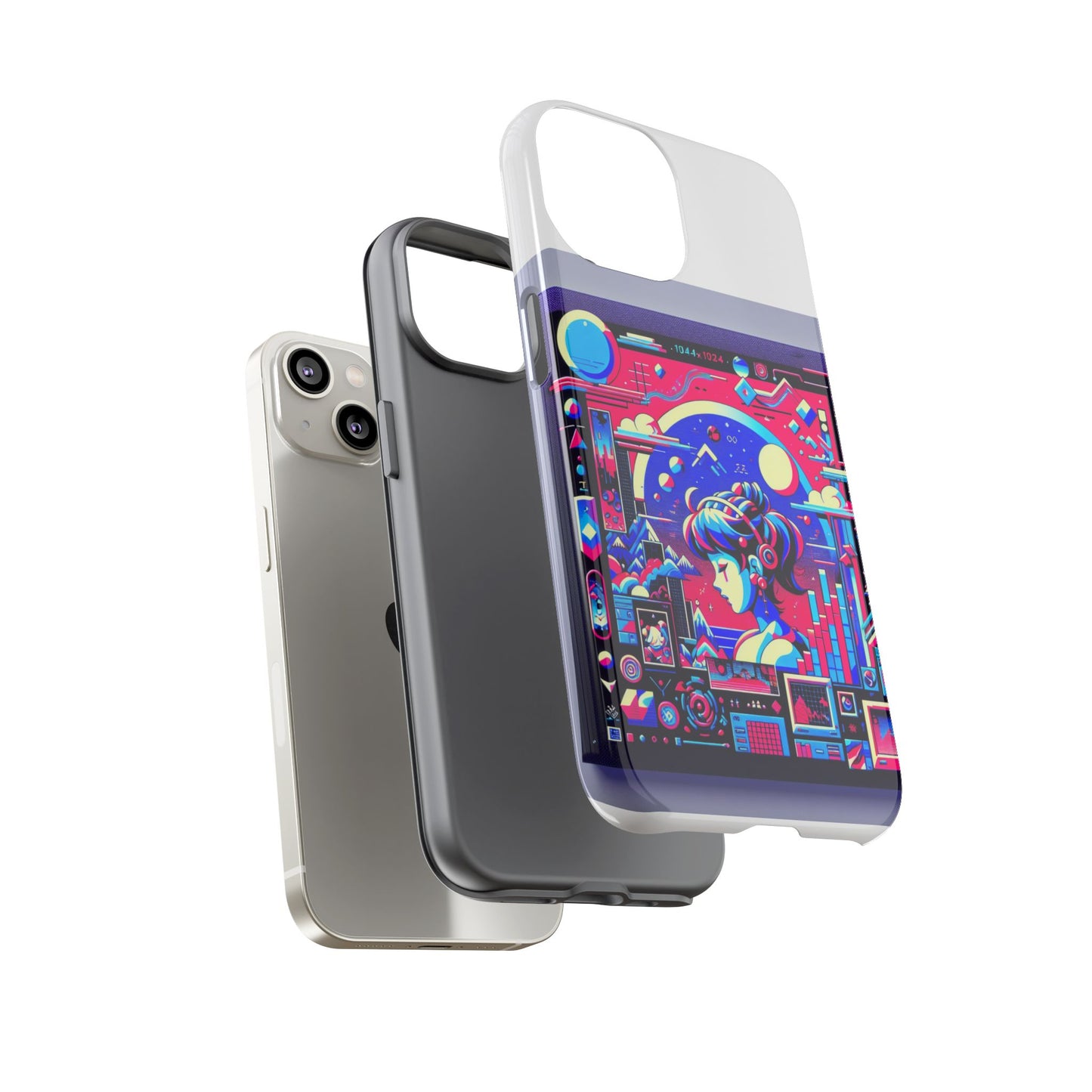 mid-detector maxed protective phone case with 3d wrap design, durable silicone liner, uv protection for smartphone, ideal gift for anime and comic fans