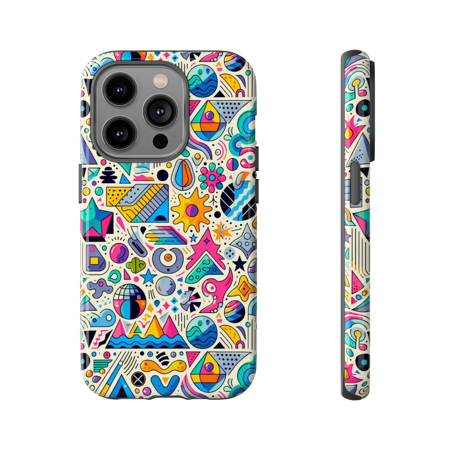 pattern image 5 vibrant shockproof phone case for anime and comic fans - stylish protective cover with 3d wrap design compatible with iphone 13, 14, 15 & 16 – all models including pro, pro max & plus