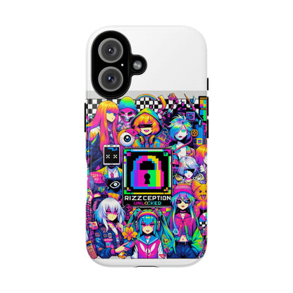 Rizzception Unlocked 3D Wrap Protective Phone Case for Anime Lovers, Durable Silicone Liner, UV Protected, Stylish Accessories for Smartphones