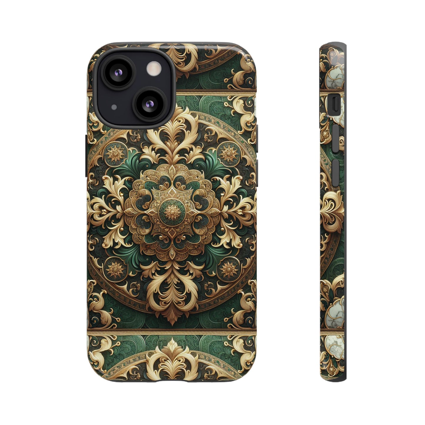 pattern image 2 vibrant comic style phone case for men and women with ornate baroque design compatible with iphone 13, 14, 15 & 16 – all models including pro, pro max & plus