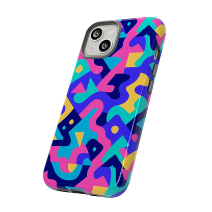 Vibrant Abstract Pattern Protective Phone Case Stylish Accessory for Unique Expression Compatible with iPhone 13, 14, 15 & 16 – All Models Including Pro, Pro Max & Plus