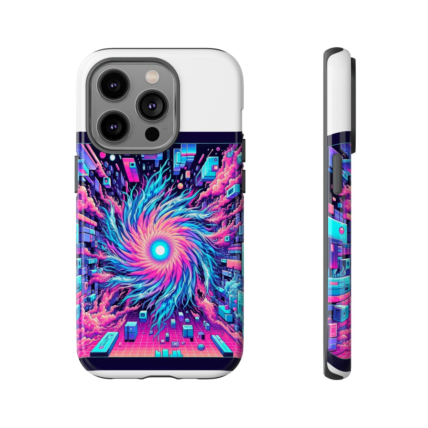 grass level 9000 protective phone case with 3d wrap design, uv protected and shock absorbent, fun retro style for anime lovers, ideal gift for tech enthusiasts
