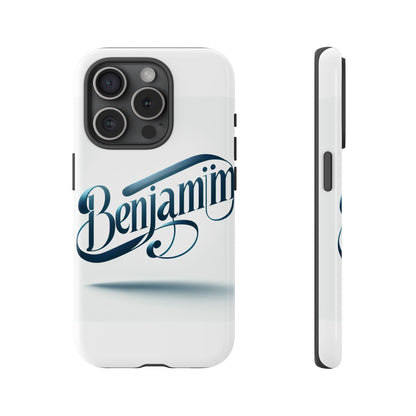 Vibrant 3D Typography Protective Phone Case in Blue – Stylish Protection for Smartphones Compatible with iPhone 13, 14, 15 & 16 – All Models Including Pro, Pro Max & Plus