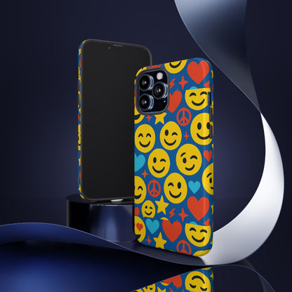 Vibrant 3D Emoji Protective Phone Case for Kids and Adults – Fun Multicolour Design for Stylish Protection Compatible with iPhone 13, 14, 15 & 16 – all models including Pro, Pro Max & Plus