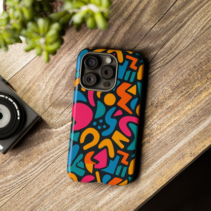 Vibrant Multicolour Abstract 3D Wrap Phone Case for Stylish Protection, Unisex Smartphone Cover, Compatible with iPhone 13, 14, 15 & 16 – all models including Pro, Pro Max & Plus
