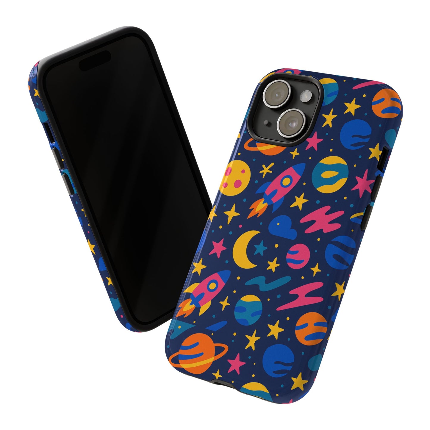 vibrant 3d space theme protective phone case for trendsetters and creatives stylish protection compatible with iphone 13, 14, 15 & 16 – all models including pro, pro max & plus