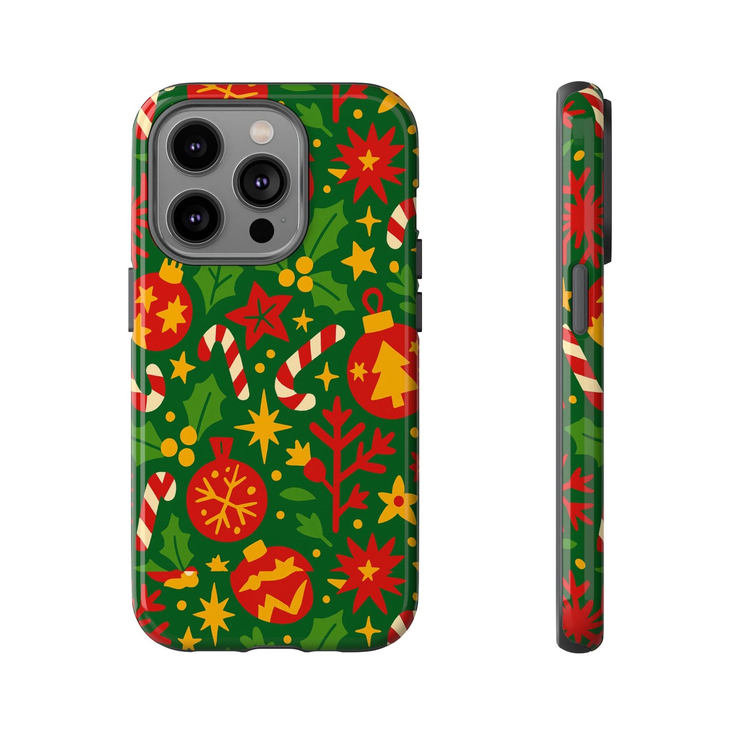 vibrant christmas themed 3d wrap phone case for smartphones - fun holiday accessory for self-expression compatible with iphone 13, 14, 15 & 16 – all models including pro, pro max & plus