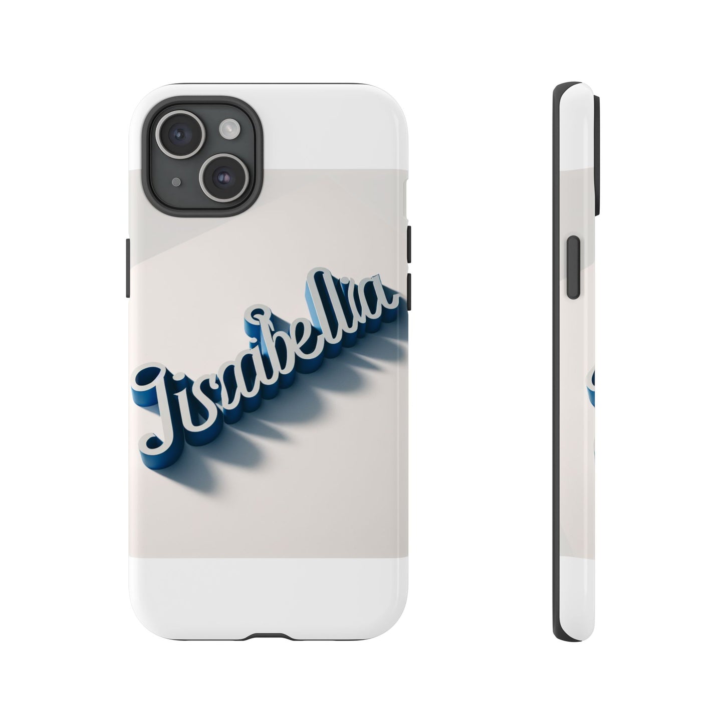 vibrant 3d alphabet design protective phone case in blue for unique style and self-expression compatible with iphone 13, 14, 15 & 16 – all models including pro, pro max & plus