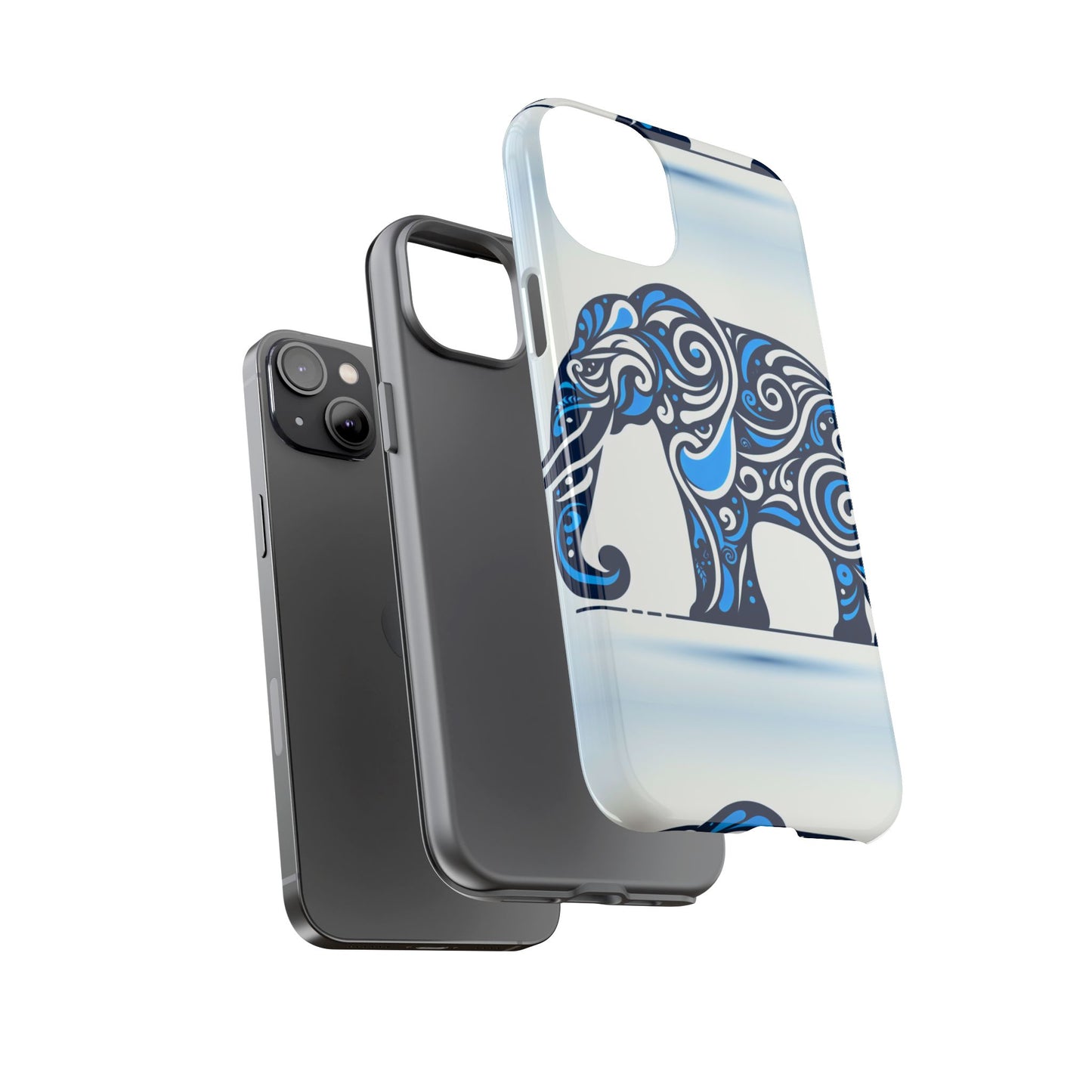 blue animal create 14 3d wrap protective phone case for smartphones with vivid anime and comic-inspired design uv protected shock absorbing durable tpu cover for tech enthusiasts and gift ideas