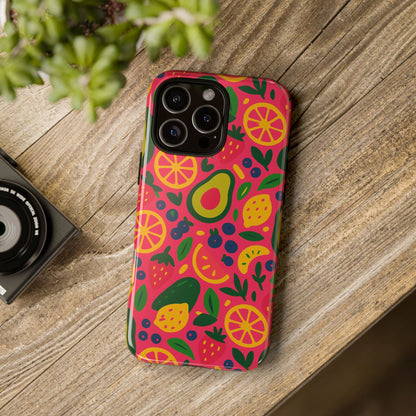 Vibrant 3D Fruit Pattern Protective Phone Case - Playful Accessory for Individuality and Stylish Protection Compatible with iPhone 13, 14, 15 & 16 – all models including Pro, Pro Max & Plus