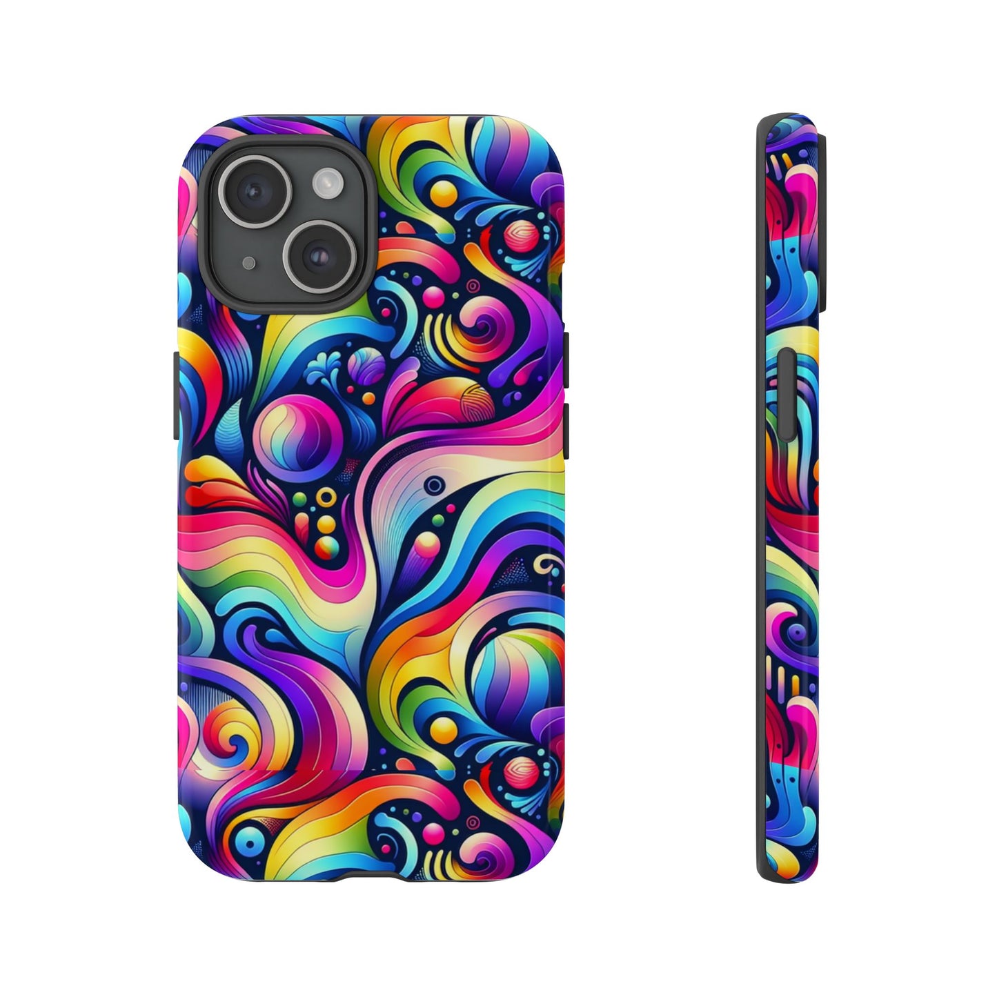 pattern image 1 vibrant shockproof phone case with 3d wrap design for anime and comic fans compatible with iphone 13, 14, 15 & 16 – all models including pro, pro max & plus