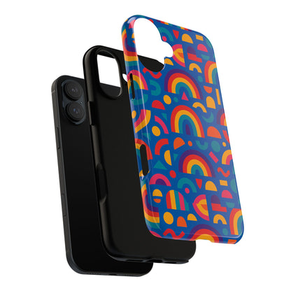Rainbow 3D Wrap Protective Phone Case Stylish Accessory for Adults and Teens Compatible with iPhone 13, 14, 15 & 16 – All Models Including Pro, Pro Max & Plus