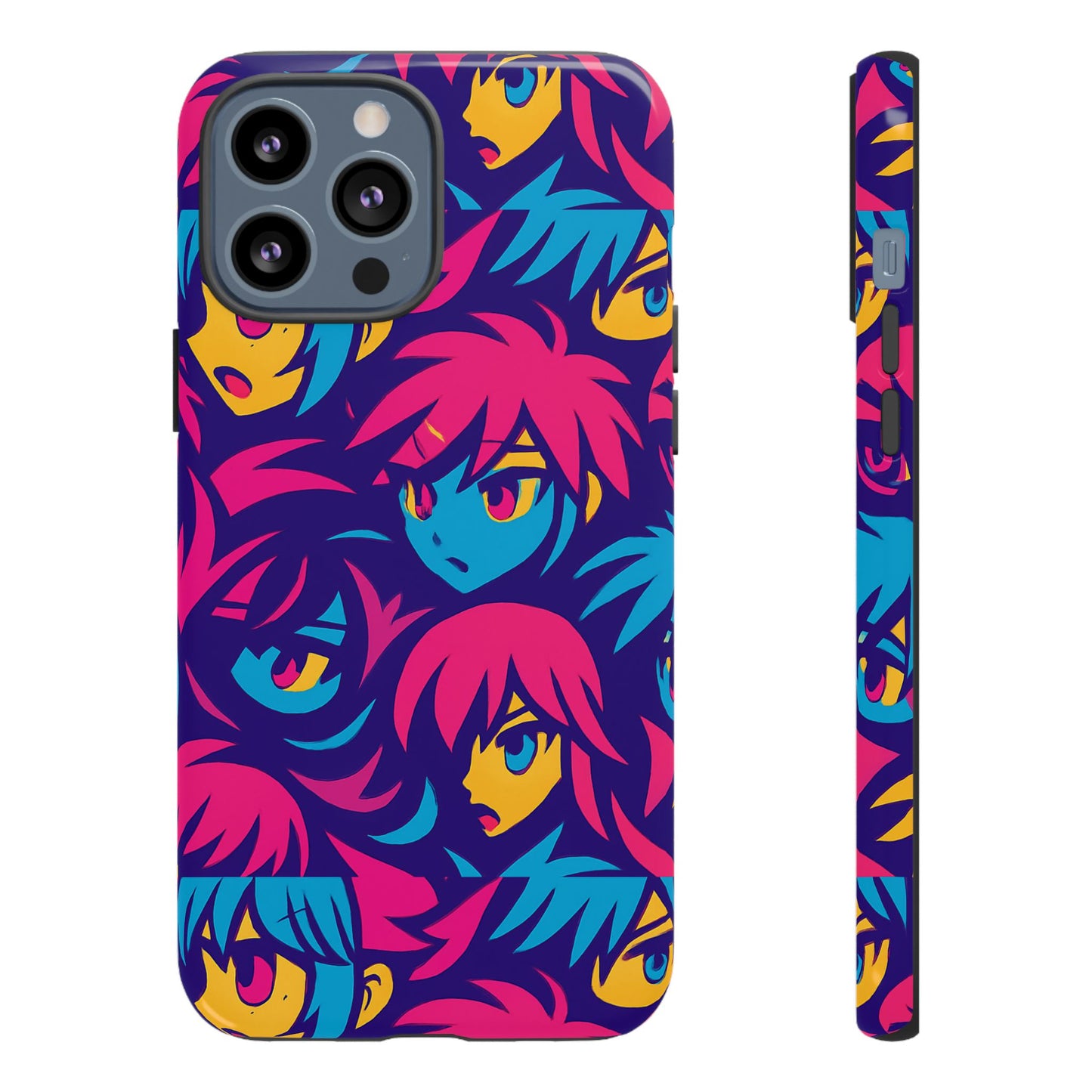 vibrant 3d anime phone case with retro design for stylish protection – unique accessory for self-expression compatible with iphone 13, 14, 15 & 16 – all models including pro, pro max & plus