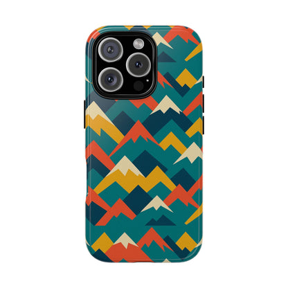 Vibrant Mountain Pattern 3D Wrap Protective Phone Case Stylish Accessory for Men and Women Compatible with iPhone 13, 14, 15 & 16 – All Models Including Pro, Pro Max & Plus