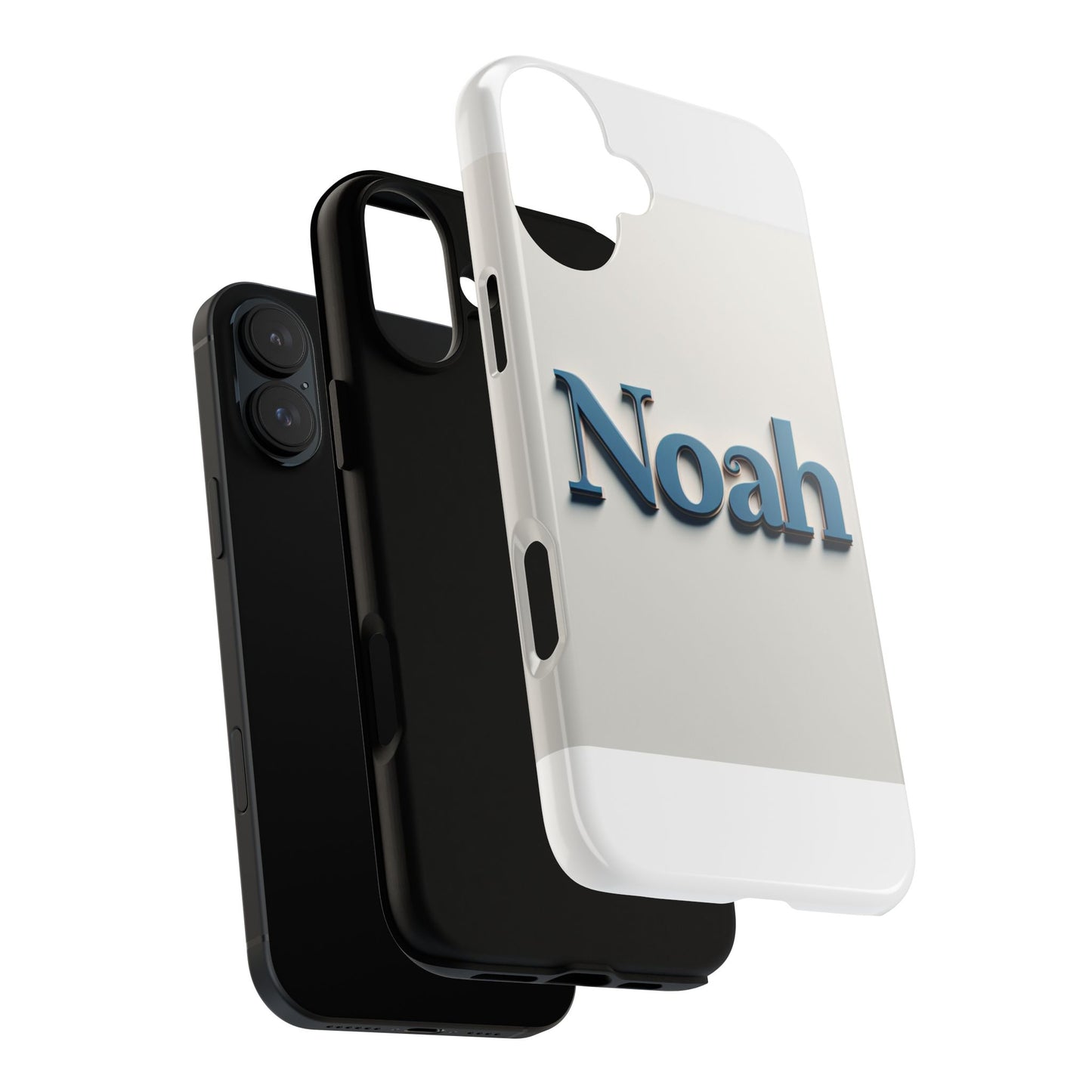 vibrant 3d name phone case in blue retro style – unique protection accessory for self-expression compatible with iphone 13, 14, 15 & 16 – all models including pro, pro max & plus