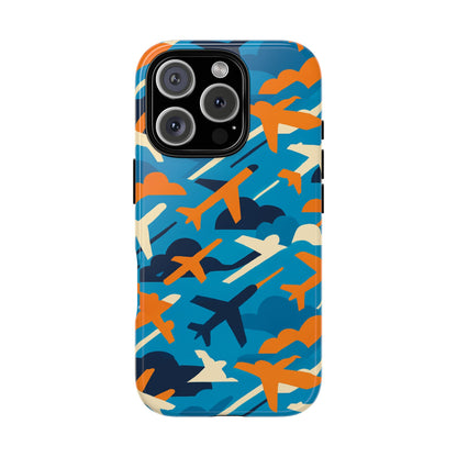 Vibrant Aviation-Themed Protective Phone Case with 3D Wrap Design – Stylish Accessory for Self-Expression – Compatible with iPhone 13, 14, 15 & 16 – all models including Pro, Pro Max & Plus