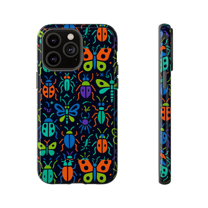 Vibrant 3D Insect Phone Case Colourful Stylish Protective Cover Unique Design for Men and Women Compatible with iPhone 13, 14, 15 & 16 – all models including Pro, Pro Max & Plus