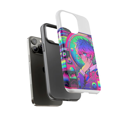 Touching Grass Weekly Vibrant Protective Phone Case for Smartphones, Retro Anime Design, Shock Absorbent TPU, UV Protected, Unique Gift for Tech Enthusiasts