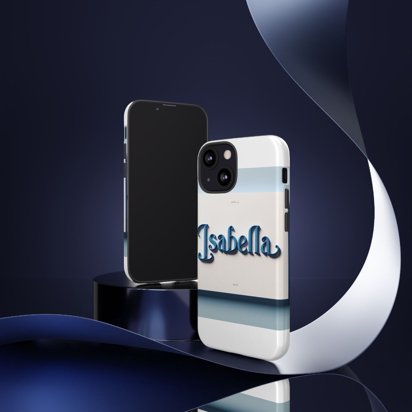 vibrant 3d blue alphabet design protective phone case stylish accessory for men and women unique phone cover compatible with iphone 13, 14, 15 & 16 – all models including pro, pro max & plus