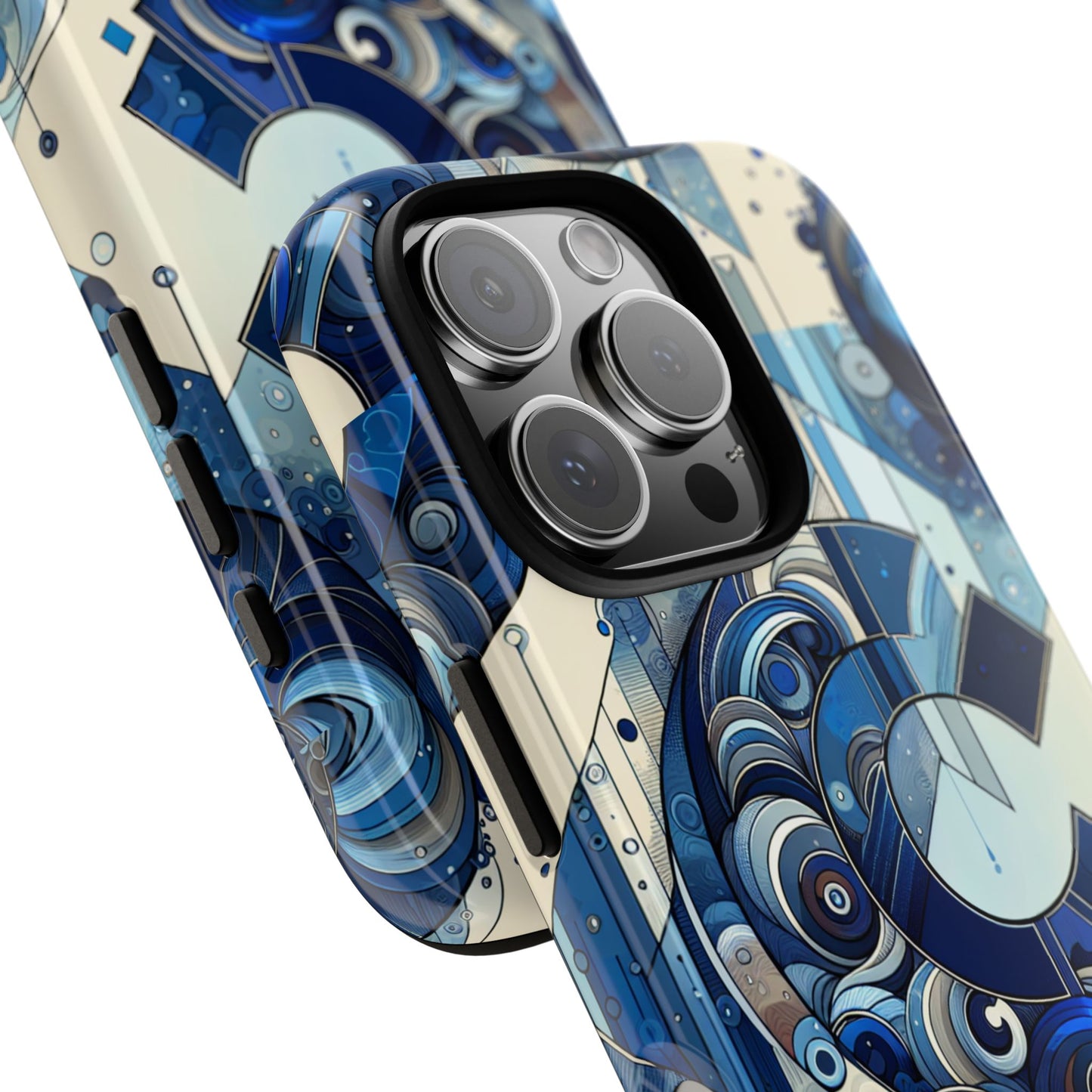 blue alphabet c phone case for smartphone protection with 3d wrap design, shock absorption, uv protection, durable silicone material, suitable for tech enthusiasts and individuality seekers