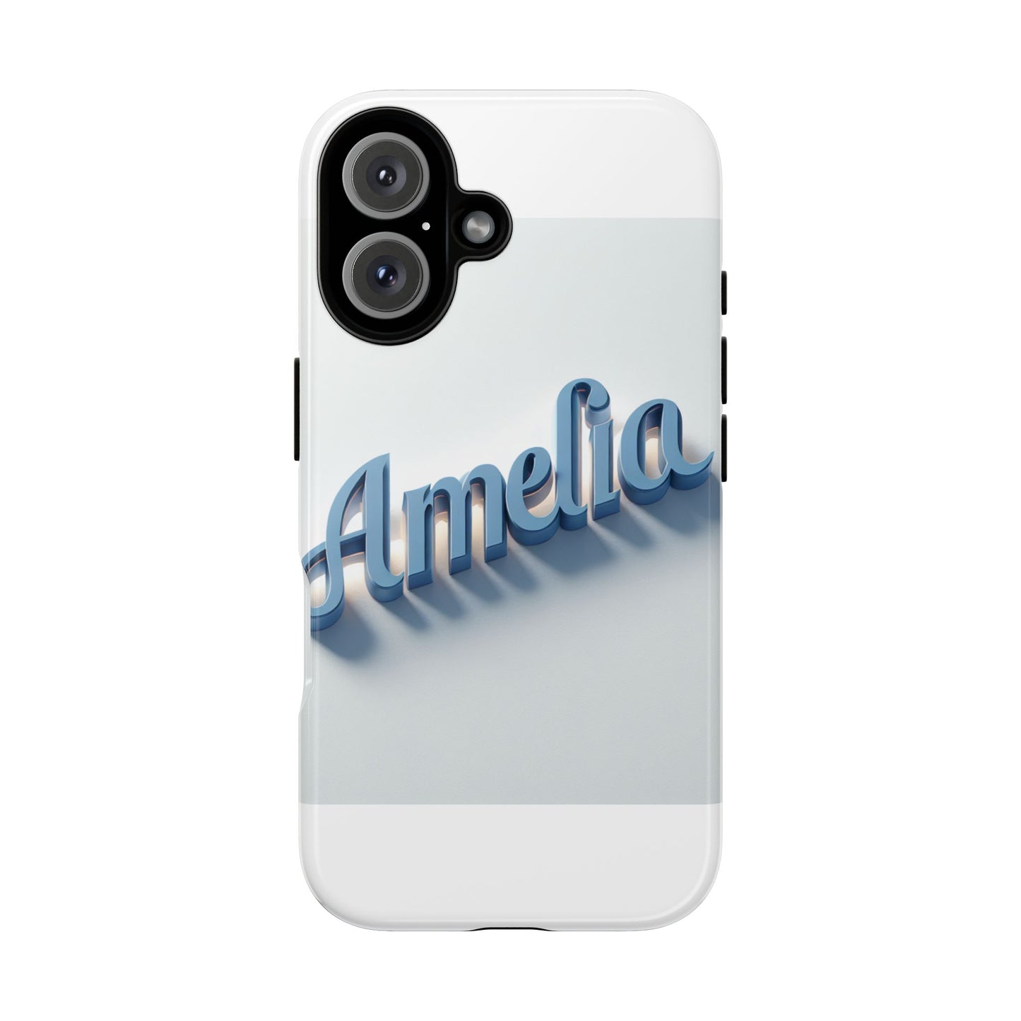 vibrant 3d lettering phone case in blue for self-expression and style compatible with iphone 13, 14, 15 & 16 – all models including pro, pro max & plus