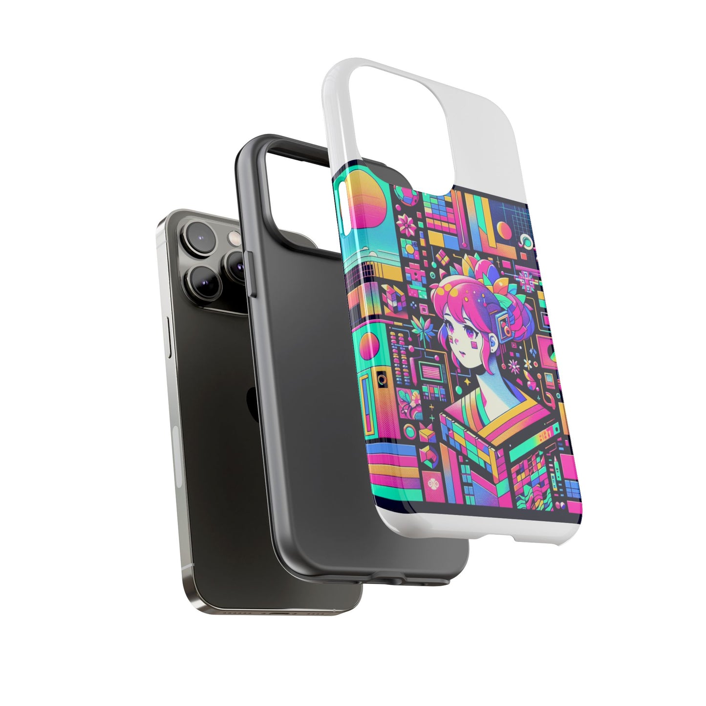 ratio d irl protective phone case with 3d wrap design, uv protected, durable tpu silicone, shock absorbent, ideal for anime and comic culture fans