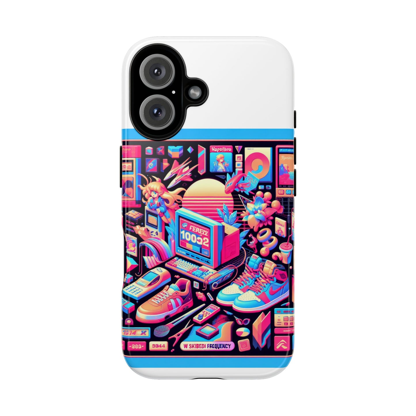 w skibidi frequency 3d wrap protective phone case for anime lovers, durable tpu silicone, shock absorbing, uv protected, glossy or matte finish, unique gift idea