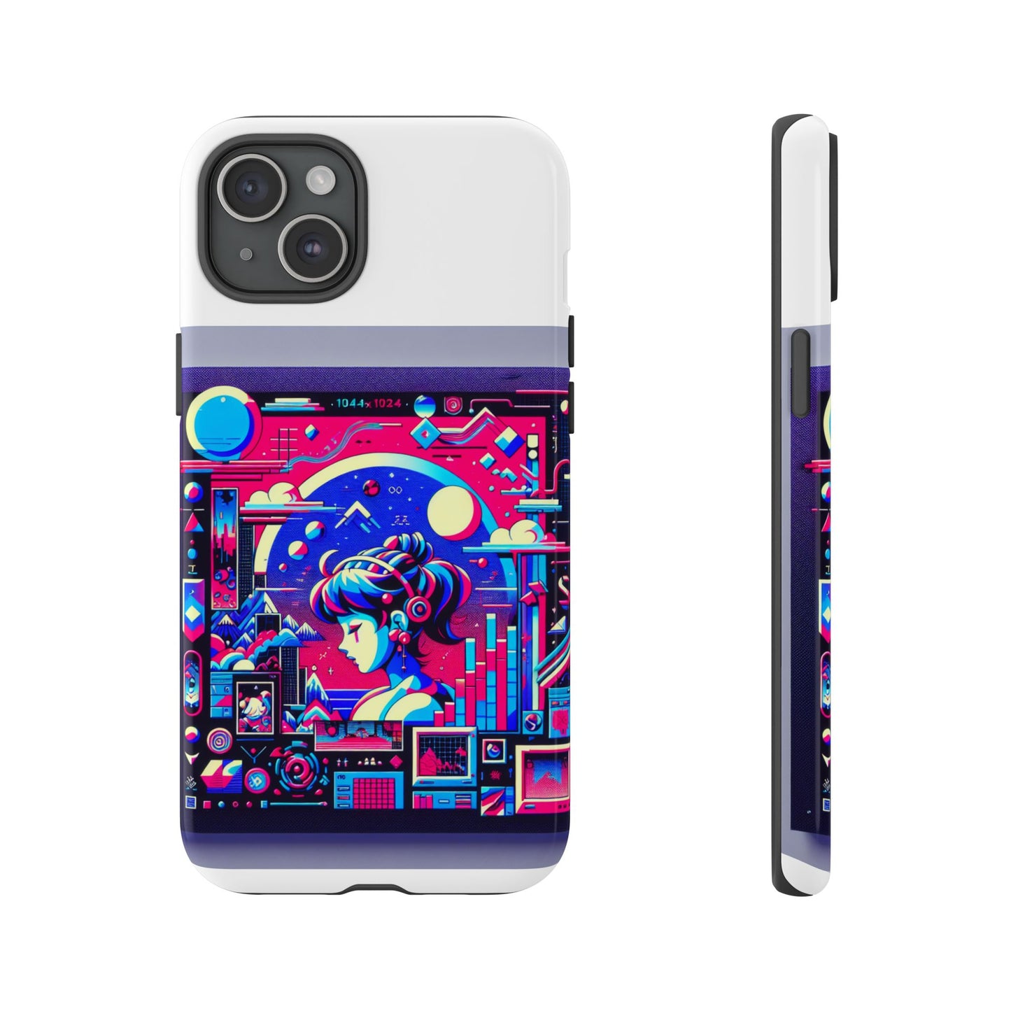 mid-detector maxed protective phone case with 3d wrap design, durable silicone liner, uv protection for smartphone, ideal gift for anime and comic fans