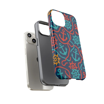 Nautical Multicolour 3D Wrap Protective Phone Case for Unique Style and Robust Protection Compatible with iPhone 13, 14, 15 & 16 – all models including Pro, Pro Max & Plus