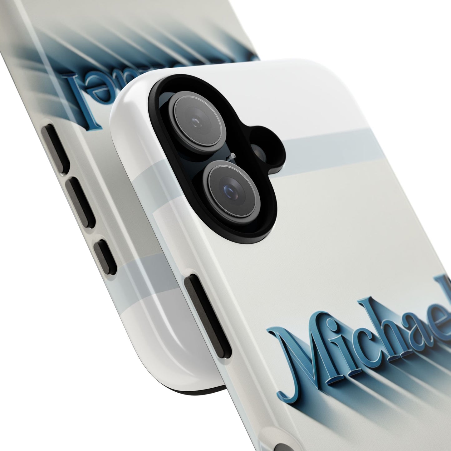 3d textured protective phone case in blue and white, stylish accessory for creative individuals, compatible with iphone 13, 14, 15 & 16 – all models including pro, pro max & plus