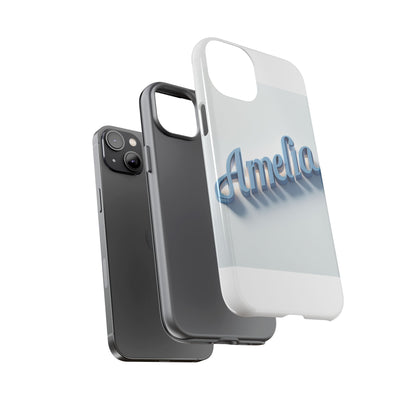 Vibrant 3D Lettering Phone Case in Blue for Self-Expression and Style Compatible with iPhone 13, 14, 15 & 16 – all models including Pro, Pro Max & Plus