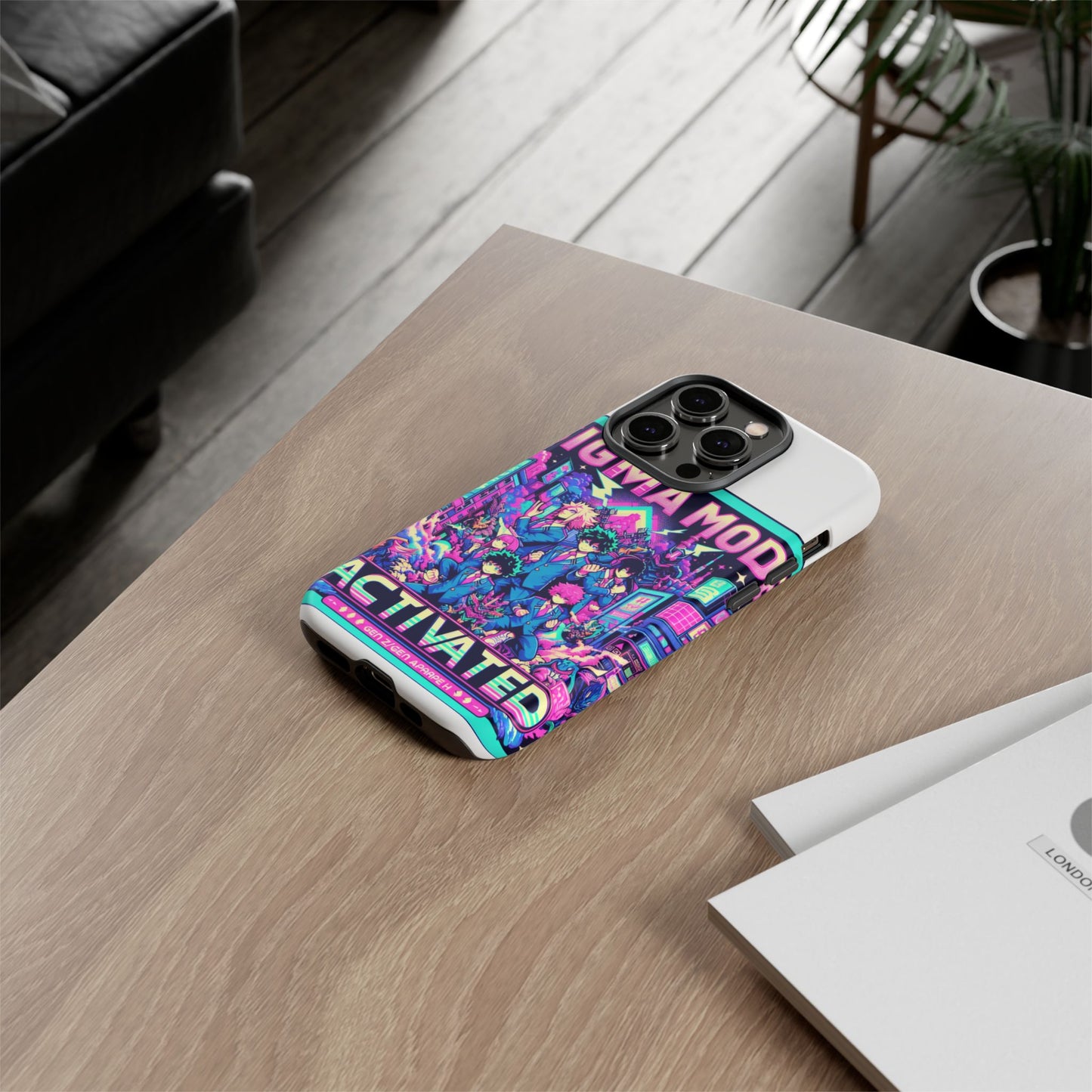 vibrant sigma mode activated protective phone case for anime lovers, 3d wrap design, durable tpu silicone, uv protected, stylish drop protection, gift for friends