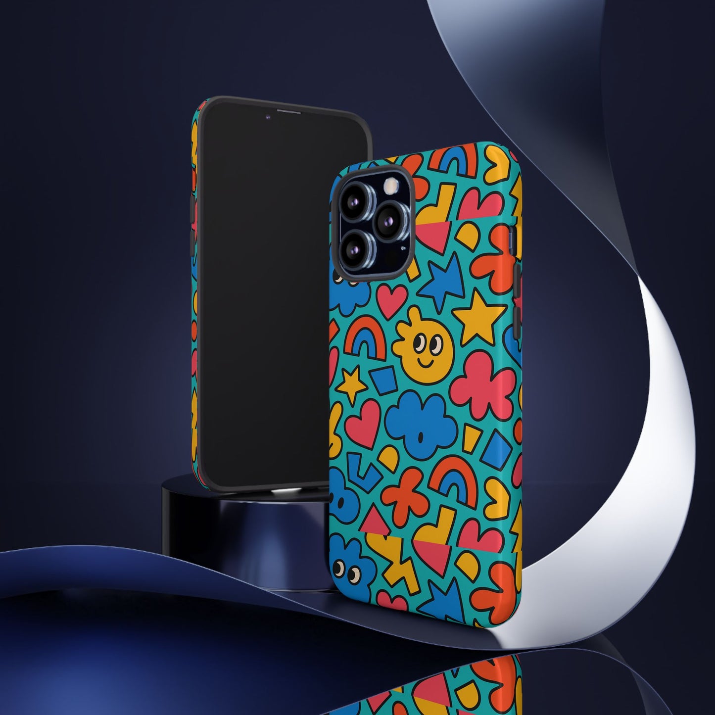 vibrant cartoon 3d wrap protective phone case with fun playful design for smartphone lovers compatible with iphone 13, 14, 15 & 16 – all models including pro, pro max & plus