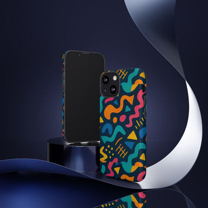 Vibrant Abstract Protective Phone Case with Bold 3D Design for Unique Expression and Stylish Protection Compatible with iPhone 13, 14, 15 & 16 – all models including Pro, Pro Max & Plus