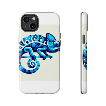 Vibrant 3D Chameleon Phone Case for Stylish Protection with Unique Blue Animal Design Compatible with iPhone 13, 14, 15 & 16 – All Models Including Pro, Pro Max & Plus