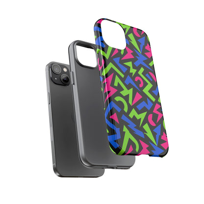 Y2K Multicolour 4 Protective Phone Case with 3D Design – Stylish Protection for Unisex Smartphones Compatible with iPhone 13, 14, 15 & 16 – All Models Including Pro, Pro Max & Plus