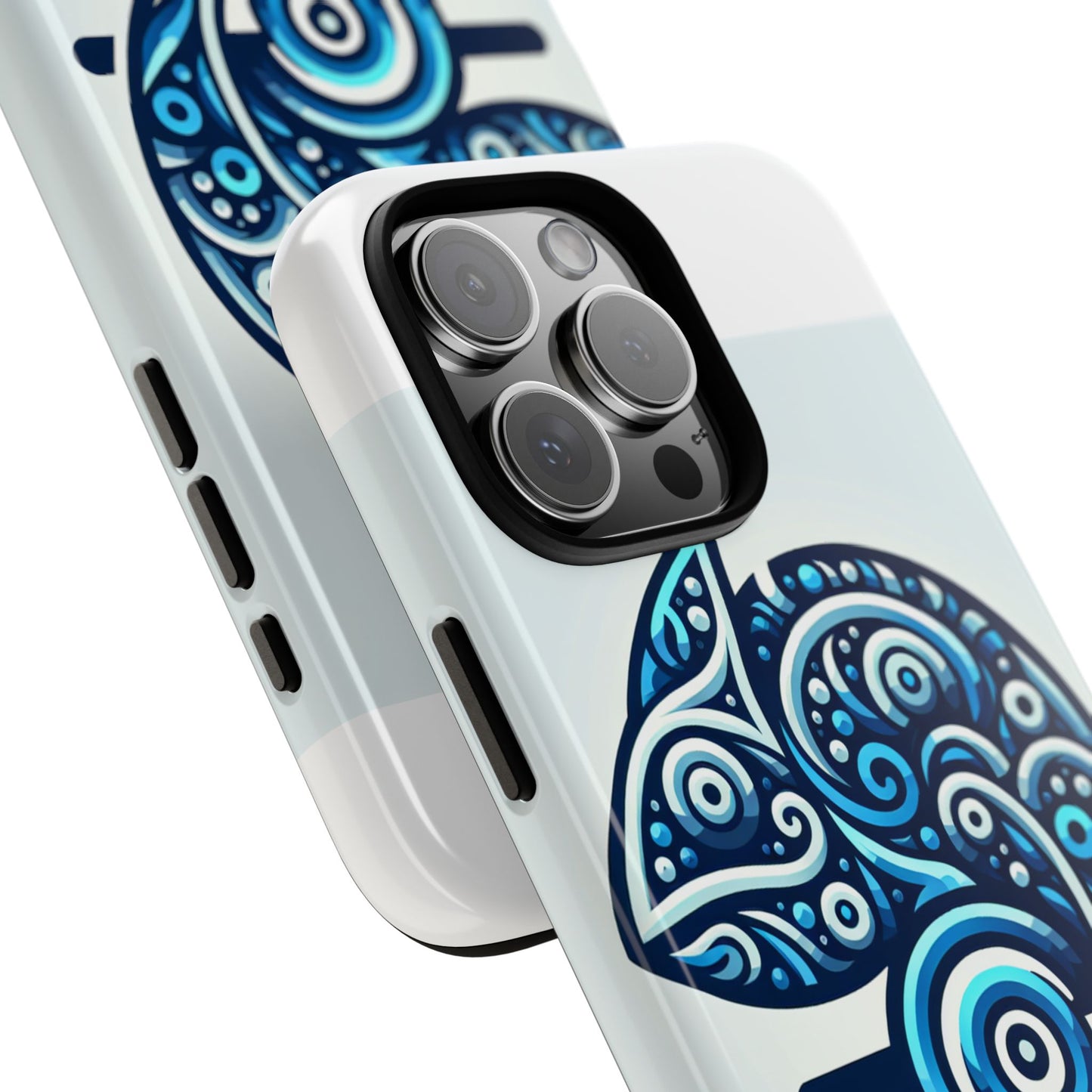 vibrant 3d blue animal design protective phone case – unique accessory for self-expression compatible with iphone 13, 14, 15 & 16 – all models including pro, pro max & plus