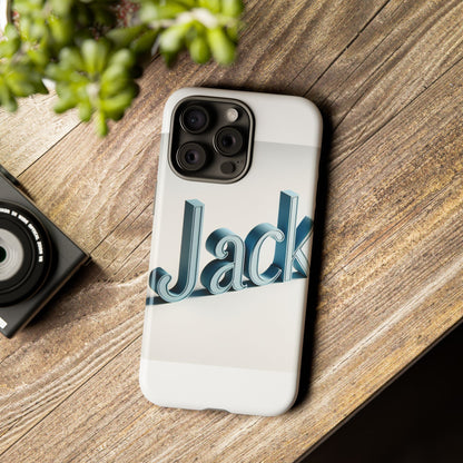 Vibrant 3D Text Protective Phone Case in Blue for Unique Self-Expression – Stylish Protection Compatible with iPhone 13, 14, 15 & 16 – all models including Pro, Pro Max & Plus
