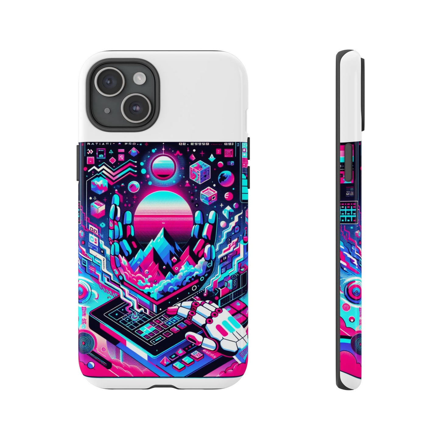 ratio-proof aura protective phone case with 3d wrap design, uv protection, and shock absorption for anime and comic culture fans