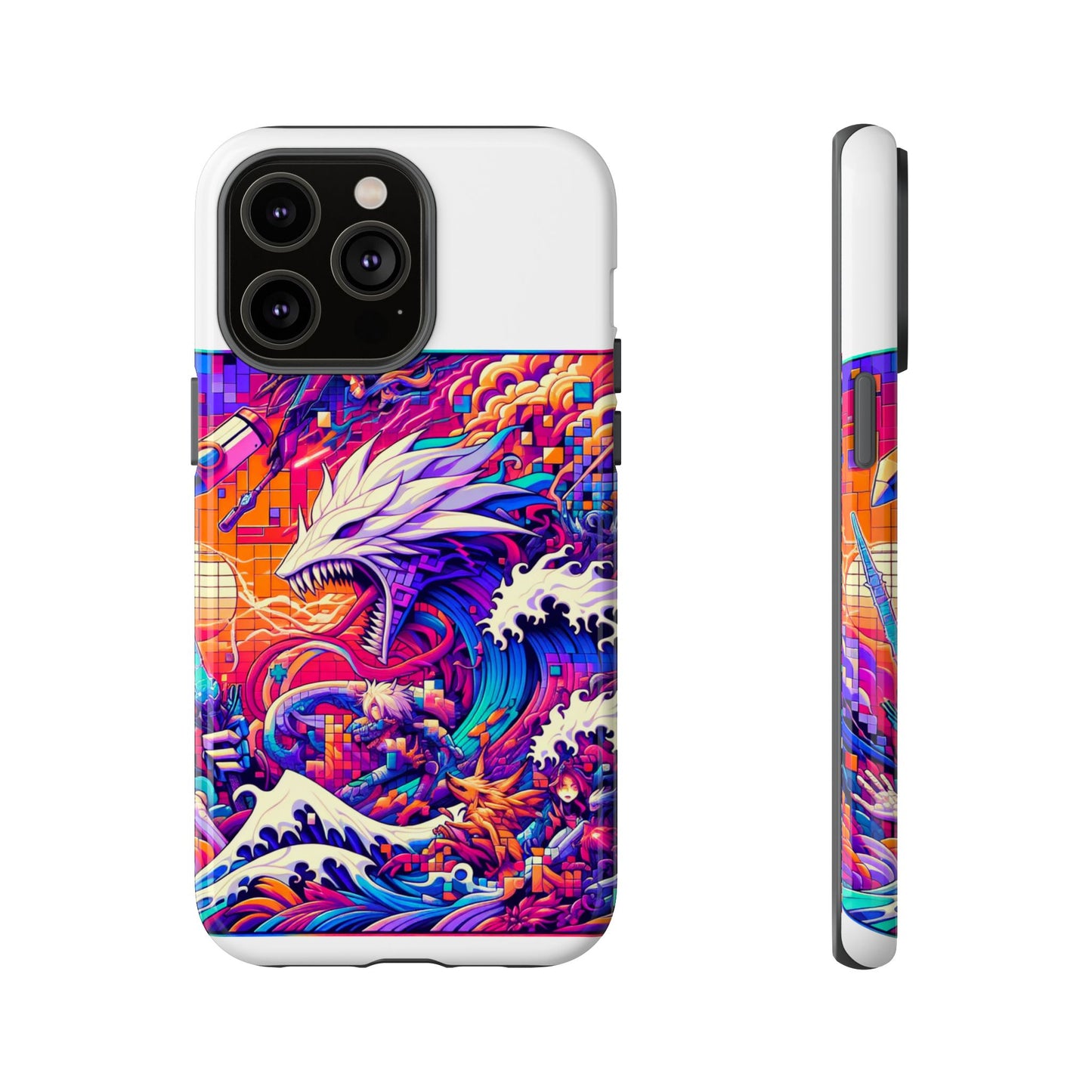 whopper whopper sigma stopper protective phone case 3d wrap, durable shock absorption, uv protection, stylish anime design for men and women