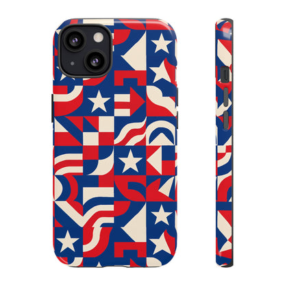 Vibrant Geometric 3D Wrap Protective Phone Case in Multicolour Design for Stylish Protection - Ideal for Men and Women, Compatible with iPhone 13, 14, 15 & 16 – all models including Pro, Pro Max & Plus