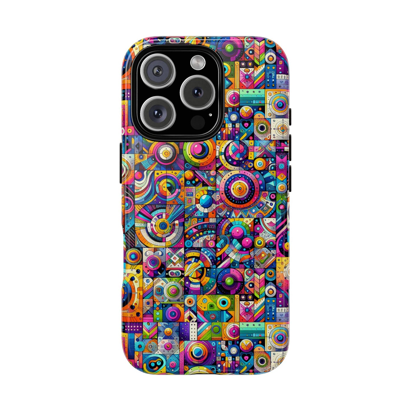 pattern image 3 vibrant shockproof phone case for anime and comic fans - stylish protection and colourful art finish – compatible with iphone 13, 14, 15 & 16 – all models including pro, pro max & plus
