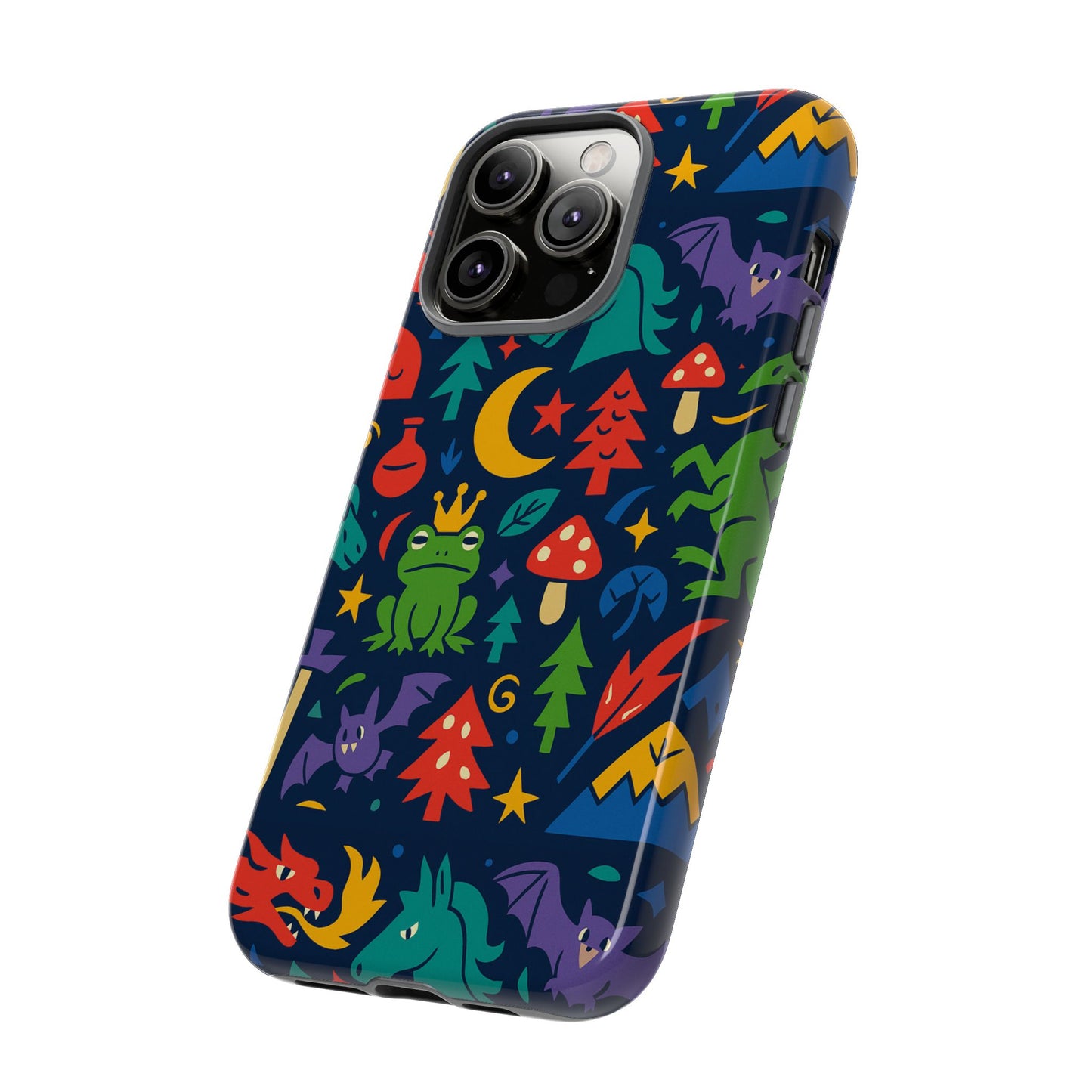 vibrant 3d wrap protective phone case with playful fantasy design for unique smartphone accessories compatible with iphone 13, 14, 15 & 16 – all models including pro, pro max & plus