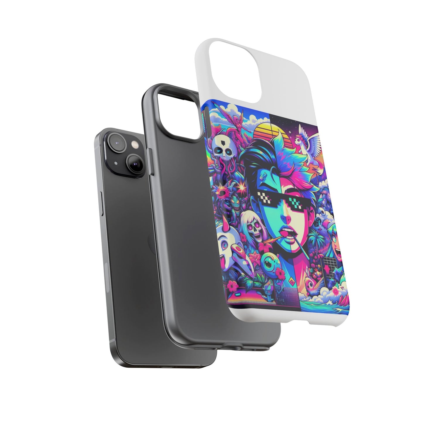 skibidi on sight protective phone case for anime lovers