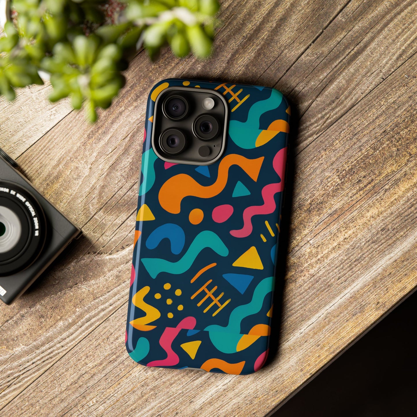 vibrant abstract protective phone case with bold 3d design for unique expression and stylish protection compatible with iphone 13, 14, 15 & 16 – all models including pro, pro max & plus
