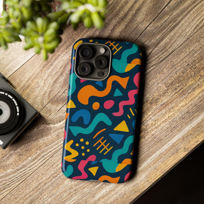 Vibrant Abstract Protective Phone Case with Bold 3D Design for Unique Expression and Stylish Protection Compatible with iPhone 13, 14, 15 & 16 – all models including Pro, Pro Max & Plus