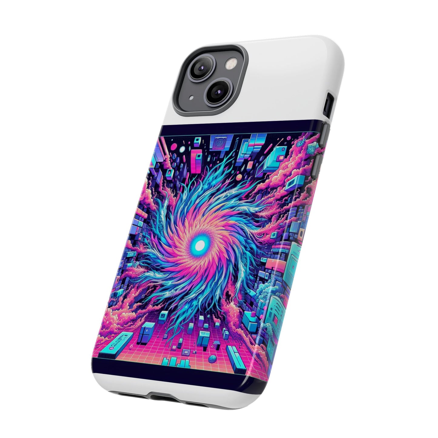 grass level 9000 protective phone case with 3d wrap design, uv protected and shock absorbent, fun retro style for anime lovers, ideal gift for tech enthusiasts