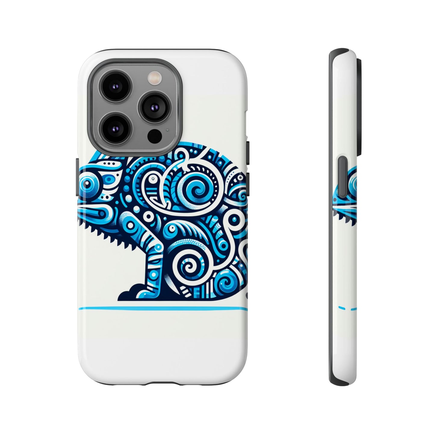 vibrant 3d chameleon design protective phone case for creative individuals stylish protection compatible with iphone 13, 14, 15 & 16 – all models including pro, pro max & plus