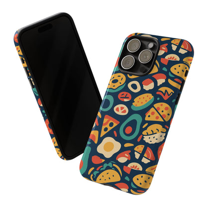 Vibrant Food-Themed Protective Phone Case with 3D Design for Stylish Protection Compatible with iPhone 13, 14, 15 & 16 – all models including Pro, Pro Max & Plus